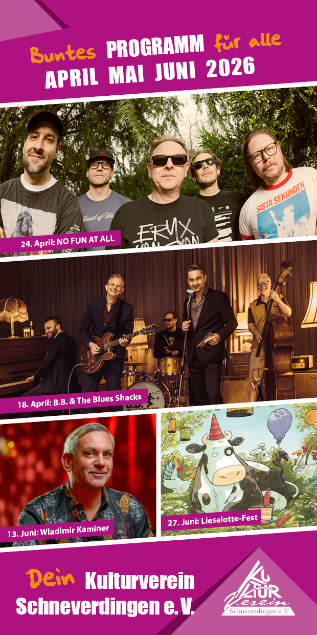 Das neue Programmheft für April, Mai & Juni