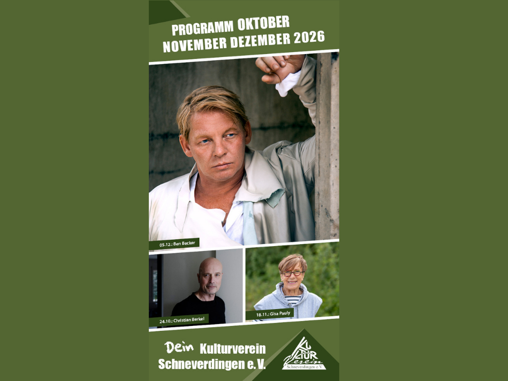Das neue Programmheft für Oktober, November und Dezember